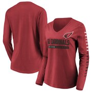 Add Arizona Cardinals Fanatics Branded Women's Team Slogan Long Sleeve V-Neck T-Shirt - Cardinal To Your NFL Collection