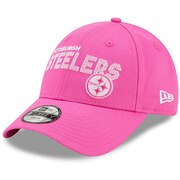 Add Pittsburgh Steelers New Era Girls Toddler Scribble 9FORTY Adjustable Hat - Pink To Your NFL Collection