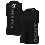 Add Miami Dolphins DKNY Sport Women's Olivia Tri-Blend Tank Top - Black To Your NFL Collection