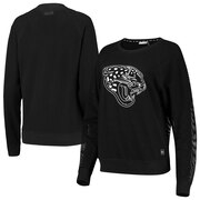 Add Jacksonville Jaguars DKNY Sport Women's Lauren Mesh Raglan Long Sleeve T-Shirt - Black To Your NFL Collection