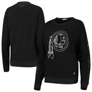 Add Washington Redskins DKNY Sport Women's Lauren Mesh Raglan Long Sleeve T-Shirt - Black To Your NFL Collection