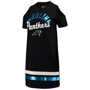 Add Carolina Panthers G-III 4Her by Carl Banks Women's Go Get Em Tri-Blend Cold Shoulder Mini-Dress - Black To Your NFL Collection
