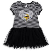 Add Minnesota Vikings Girls Toddler Celebration Scoop Neck Tutu Dress - Black/White To Your NFL Collection