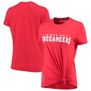 Add Tampa Bay Buccaneers DKNY Sport Women's Players Side-Tie Tri-Blend T-Shirt - Red To Your NFL Collection