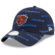 Add Chicago Bears New Era Women's Logo Worded 9TWENTY Adjustable Hat - Navy To Your NFL Collection