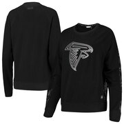 Add Atlanta Falcons DKNY Sport Women's Lauren Mesh Raglan Long Sleeve T-Shirt - Black To Your NFL Collection