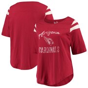 Add Arizona Cardinals Touch by Alyssa Milano Women's Plus Size Curve Touchdown 3/4-Sleeve T-Shirt - Cardinal To Your NFL Collection