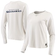 Add Seattle Seahawks DKNY Sport Women's Gabby Mesh Raglan Long Sleeve T-Shirt - White To Your NFL Collection