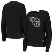 Add Tennessee Titans DKNY Sport Women's Lauren Mesh Raglan Long Sleeve T-Shirt - Black To Your NFL Collection