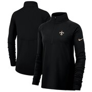 Add New Orleans Saints Nike Women's Raglan Performance Half-Zip Core Jacket - Black To Your NFL Collection