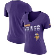 Add Minnesota Vikings Nike Women's Sideline V-Neck T-Shirt - Purple To Your NFL Collection