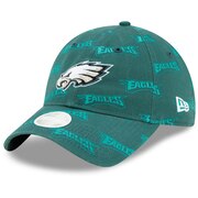 Add Philadelphia Eagles New Era Women's Worded 9TWENTY Adjustable Hat - Midnight Green To Your NFL Collection