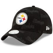 Add Pittsburgh Steelers New Era Women's Worded 9TWENTY Adjustable Hat - Black To Your NFL Collection