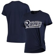 Add Los Angeles Rams DKNY Sport Women's Players Side-Tie Tri-Blend T-Shirt - Navy To Your NFL Collection