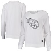 Add Tennessee Titans DKNY Sport Women's Lauren Mesh Raglan Long Sleeve T-Shirt - White To Your NFL Collection