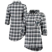 Add Carolina Panthers Concepts Sport Women's Piedmont Flannel Button-Up Long Sleeve Shirt - Charcoal/Gray To Your NFL Collection