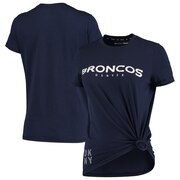 Add Denver Broncos DKNY Sport Women's Players Side-Tie Tri-Blend T-Shirt - Navy To Your NFL Collection