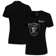 Add Oakland Raiders G-III 4Her by Carl Banks Women's NFL 100th Season Fair Catch V-Neck T-Shirt - Black To Your NFL Collection