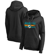 Add Miami Dolphins NFL Pro Line by Fanatics Branded Women's Team First String Pullover Hoodie - Black To Your NFL Collection