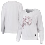 Add Washington Redskins DKNY Sport Women's Lauren Mesh Raglan Long Sleeve T-Shirt - White To Your NFL Collection