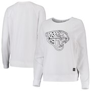 Add Jacksonville Jaguars DKNY Sport Women's Lauren Mesh Raglan Long Sleeve T-Shirt - White To Your NFL Collection