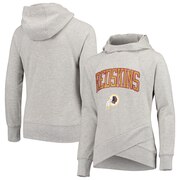 Add Washington Redskins Youth Glam Girl Funnel Neck Pullover Hoodie - Heathered Gray To Your NFL Collection