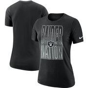 Add Oakland Raiders Nike Women's Local Verbiage Performance T-Shirt - Black To Your NFL Collection