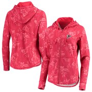 Add Atlanta Falcons Tommy Bahama Women's Basta Blossoms Sport Full-Zip Hoodie - Red To Your NFL Collection