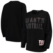 Add New York Giants G-III 4Her by Carl Banks Women's Superstar Pullover Sweatshirt - Black To Your NFL Collection