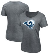 Add Los Angeles Rams Majestic Women's Showtime Game Tradition T-Shirt - Heathered Gray To Your NFL Collection