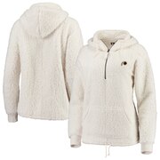 Add Washington Redskins New Era Women's Sherpa Quarter-Zip Pullover Hoodie - Cream To Your NFL Collection