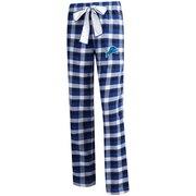 Add Detroit Lions Concepts Sport Women's Piedmont Flannel Sleep Pants - Blue/Black To Your NFL Collection