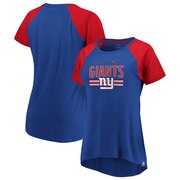 Add New York Giants Fanatics Branded Women's Shining Victory T-Shirt - Royal/Red To Your NFL Collection
