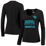 Add Jacksonville Jaguars Fanatics Branded Women's Team Slogan Long Sleeve V-Neck T-Shirt - Black To Your NFL Collection