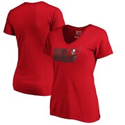 Add Tampa Bay Buccaneers NFL Pro Line by Fanatics Branded Women's Krewe Member V-Neck T-Shirt - Red To Your NFL Collection