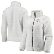 Add Pittsburgh Steelers Juniors Intercepting Teddy Sherpa Full-Zip Jacket - Cream To Your NFL Collection