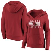 Add Arizona Cardinals Fanatics Branded Women's Stacked Stripes Pullover Hoodie - Cardinal To Your NFL Collection