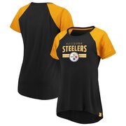 Add Pittsburgh Steelers Fanatics Branded Women's Shining Victory Plus Size T-Shirt - Black/Gold To Your NFL Collection