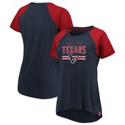 Add Houston Texans Fanatics Branded Women's Shining Victory Plus Size T-Shirt - Navy/Red To Your NFL Collection