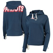 Add New England Patriots Junk Food Women's Lace-Up Side Pullover Hoodie - Navy To Your NFL Collection