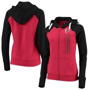 Add Atlanta Falcons G-III 4Her by Carl Banks Women's Linebacker Full-Zip Hoodie - Red/Black To Your NFL Collection