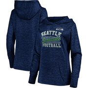 Add Seattle Seahawks Majestic Women's Showtime Quick Out Pullover Hoodie - College Navy To Your NFL Collection