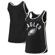 Add Philadelphia Eagles Junk Food Women's Colorblock Trim Racerback Tank Top - Black To Your NFL Collection