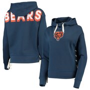 Add Chicago Bears Junk Food Women's Lace-Up Side Pullover Hoodie - Navy To Your NFL Collection