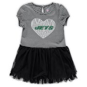 Add New York Jets Girls Toddler Celebration Tutu Sequins Dress - Black/White To Your NFL Collection