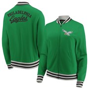 Add Philadelphia Eagles Fanatics Branded Women's Legendary Strength Full-Zip Track Jacket - Kelly Green To Your NFL Collection