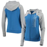Add Detroit Lions G-III 4Her by Carl Banks Women's Linebacker Full-Zip Hoodie - Blue/Gray To Your NFL Collection