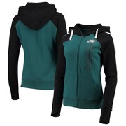 Add Philadelphia Eagles G-III 4Her by Carl Banks Women's Linebacker Full-Zip Hoodie - Midnight Green/Black To Your NFL Collection