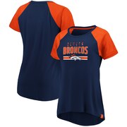 Add Denver Broncos Fanatics Branded Women's Shining Victory T-Shirt - Navy/Orange To Your NFL Collection