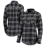 Add Washington Redskins Antigua Women's Stance Flannel Button-Up Long Sleeve Shirt - Black/Gray To Your NFL Collection